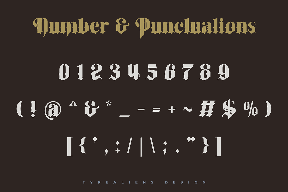 Anestrals, a Blackletter Font by ilhamtaro (Photo 7 of 10)