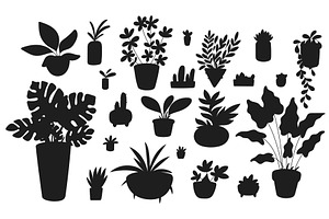 Indoor plants in flower pots. Ficus, an Object Illustration by Vectorbuum