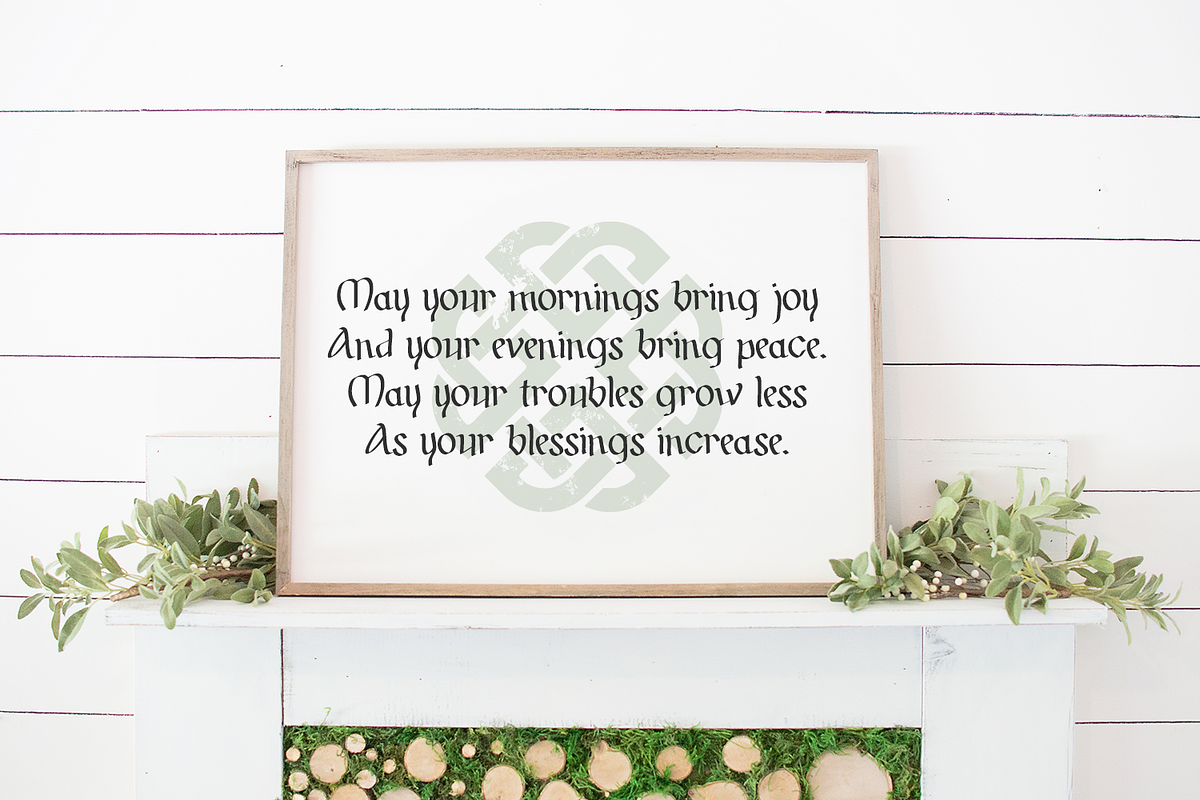 Shenanigans Irish Display Font, a Handwritten Font by Beck McCormick (Photo 2 of 10)