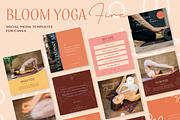 Bloom Yoga Fire Canva Template, a Social Media Template by The Inspired Brand (Thumbnail 2 of 6)