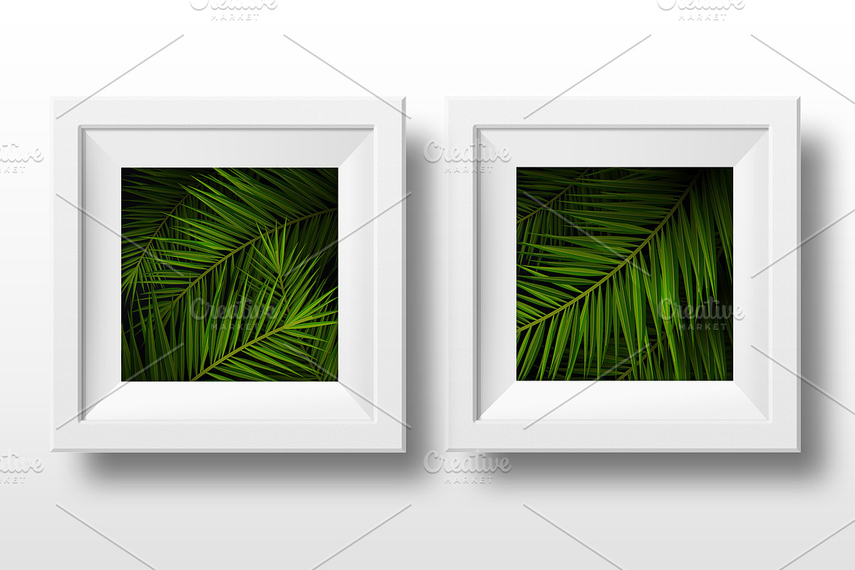 Palm Leaves background, a Decorative Illustration by Leo Edition (Photo 2 of 3)