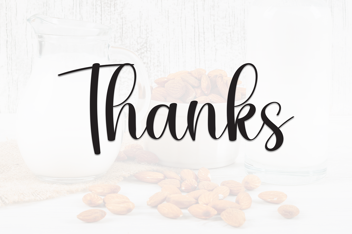 Almonds | Script Font, a Handwritten Font by Scratchones (Photo 8 of 8)