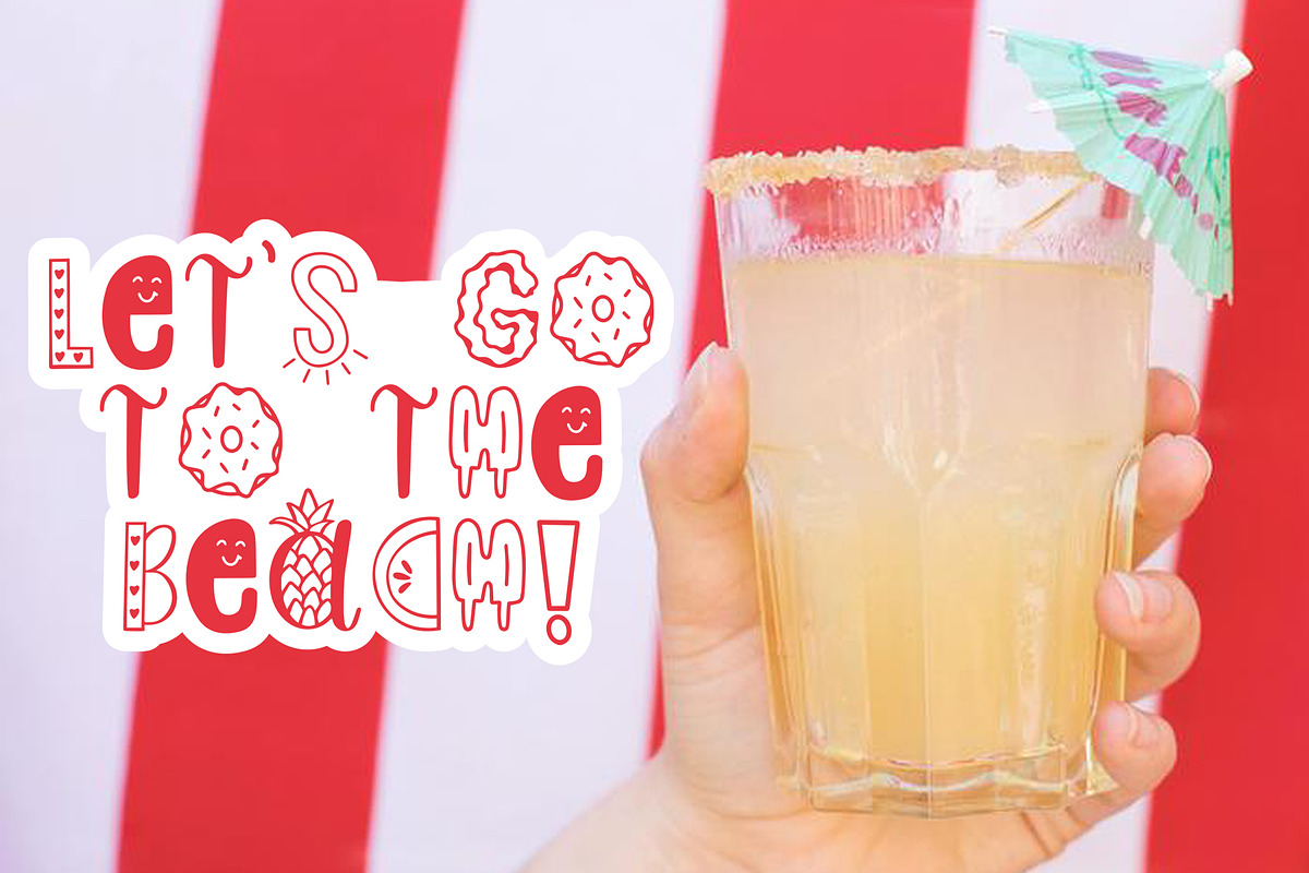 Slice of Summer, Doodle Font preview 4
