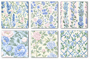 Grandmillennial Seamless Patterns, a Texture Illustration by Dream Creation (Thumbnail 3 of 5)