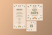 Daisy Wedding Invitation Suite, a Card Template by Neermana (Thumbnail 3 of 3)