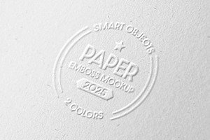 Embossed Paper Close-Up Mockup, a Mockup by Design Squad