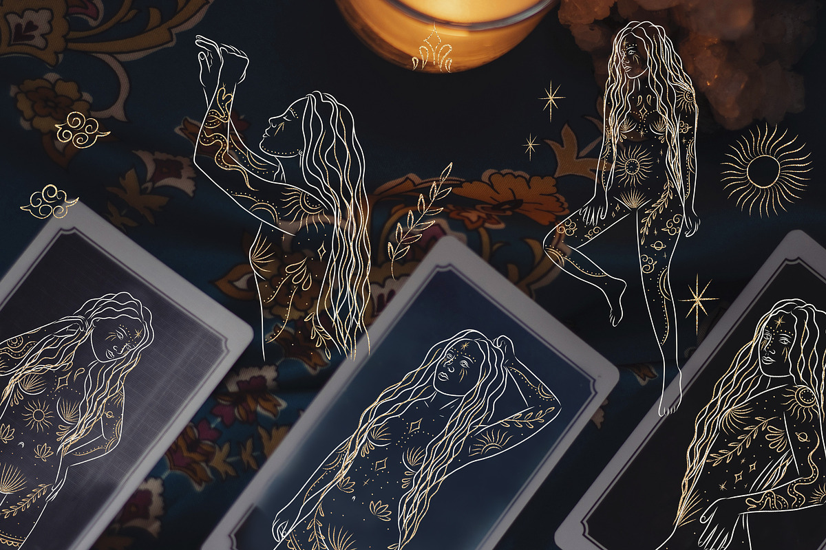 Moon girl. Cosmic female energy, an Object Graphic by Chikovnaya (Photo 2 of 11)