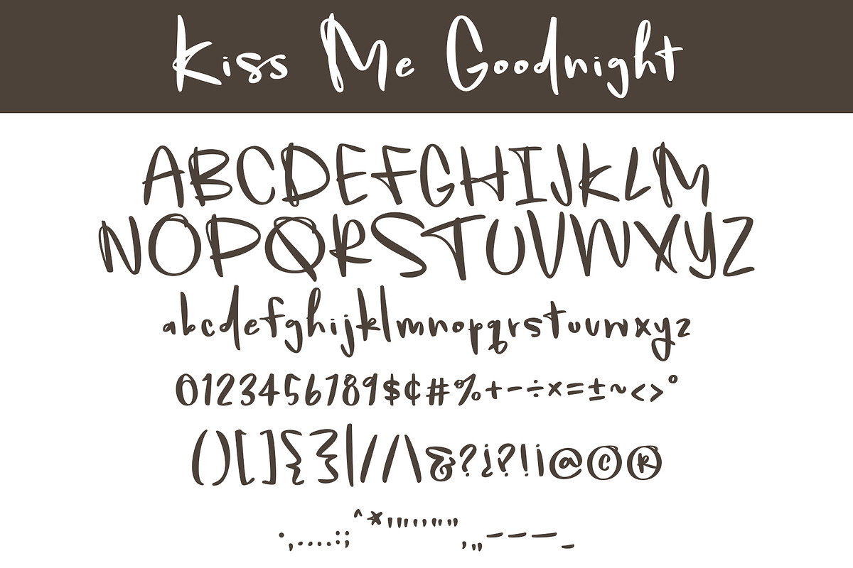 Kiss Me Goodnight, a Script Font by Brittney Murphy Design (Photo 3 of 3)