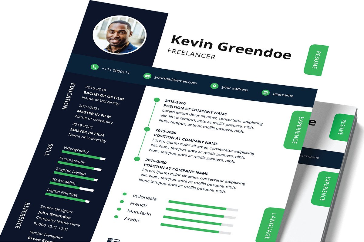 Note Resume Template, a Resume Template by rivatxfz (Photo 2 of 2)