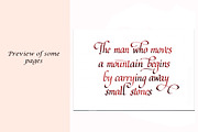 Italic calligraphy Guidelines, a Brochure Template by Line and Bloom (Thumbnail 8 of 8)