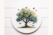 Watercolor Dreaming Tree Clipart, a Seasonal Illustration by Designworld (Thumbnail 11 of 11)