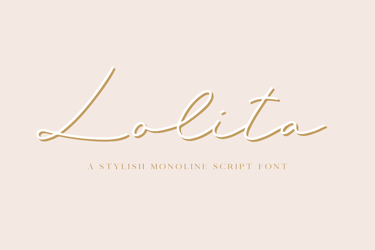 Lolita Script Font, a Script Font by Design Pixie (Photo 1 of 9)
