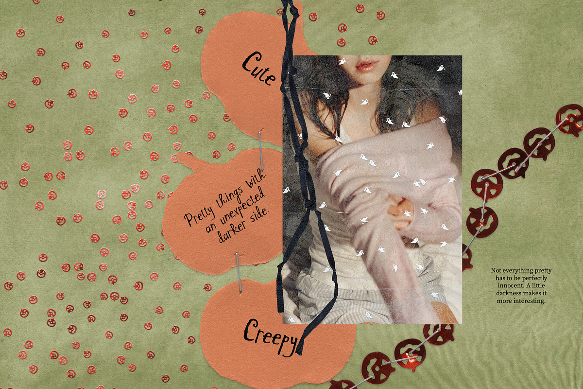 Cute & Creepy Halloween Collage Kit, an Object Graphic by Lidberia (Photo 2 of 12)