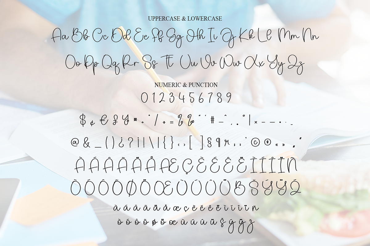 Underline | Script Font, a Handwritten Font by Scratchones (Photo 7 of 9)