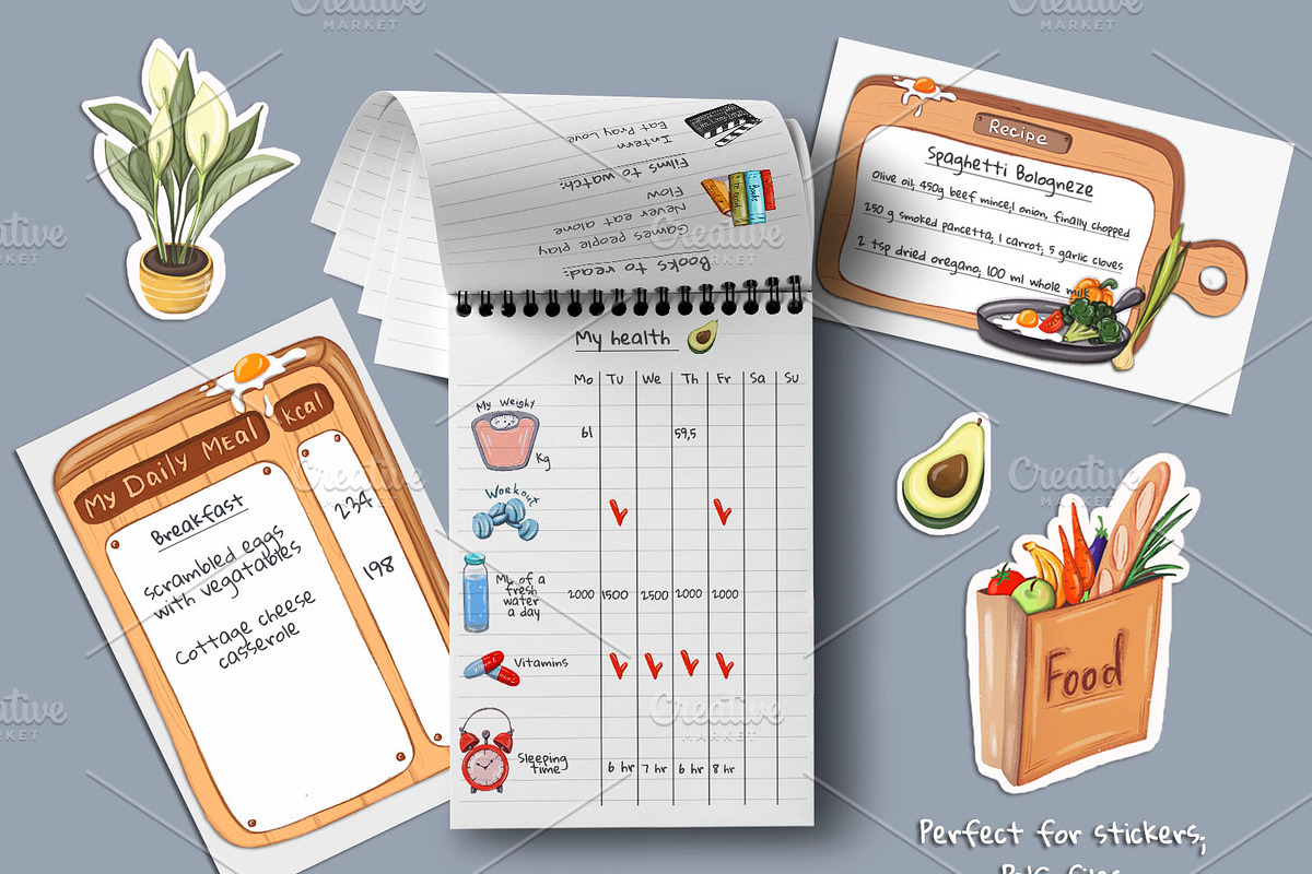 Your perfect day set, a Food Illustration by artdreamer (Photo 3 of 4)