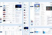 Learning Management System Dashboard, an UI Kit Template by peterdraw (Thumbnail 3 of 7)