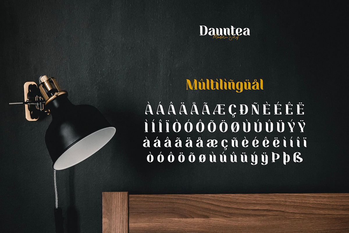 Dauntea - Modern Serif Typeface, a Serif Font by ikiiko (Photo 6 of 6)