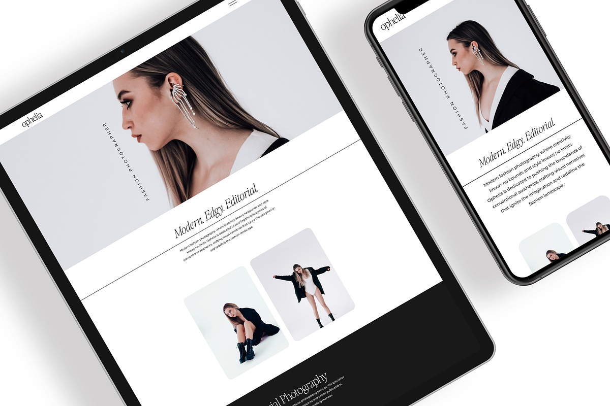 Showit Photographer Website Template, a Landing Page Template by Blush Created (Photo 2 of 11)
