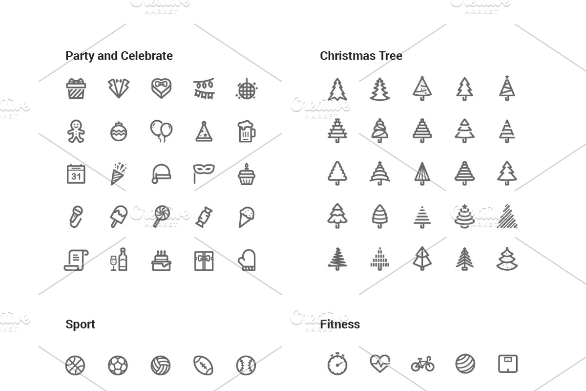 1500 Line Icons Pack, an Outline Icon by WORAKAMON Design Studio (Photo 9 of 18)