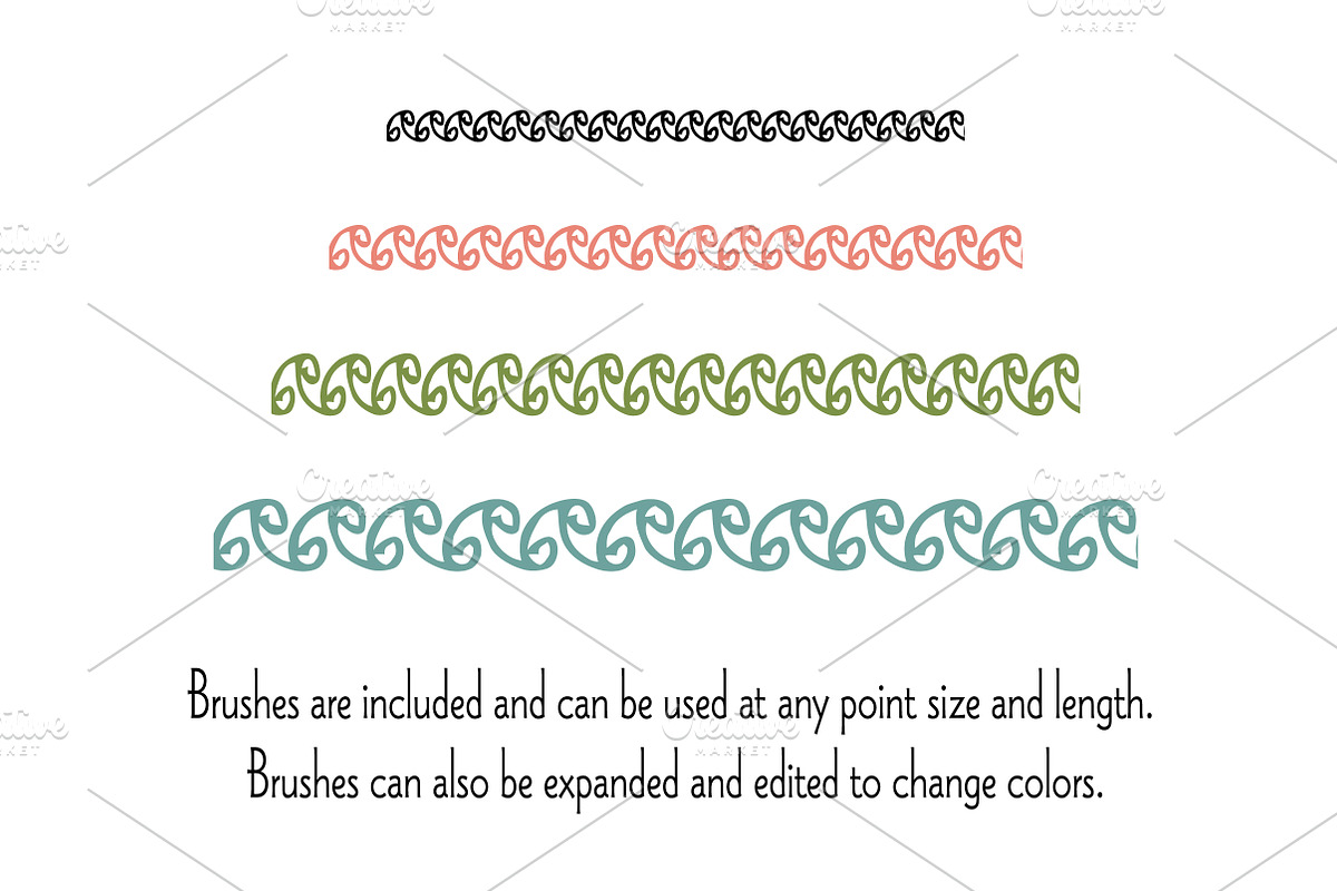 Hand Drawn Decorative Borders, a Pattern Graphic by Melissa Held Designs (Photo 3 of 3)