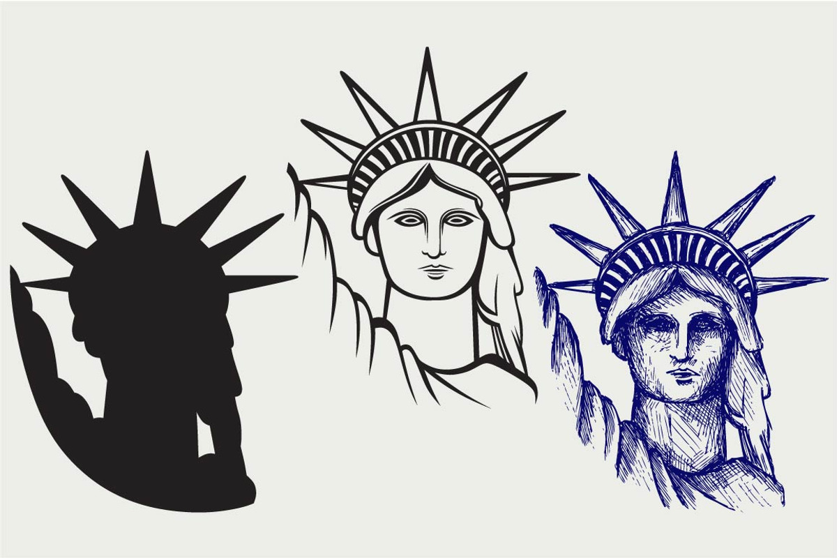 Statue of Liberty SVG, an Outline Icon by LineworkStock