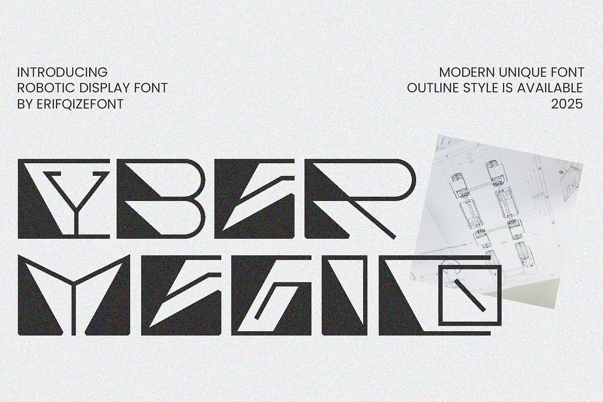 Cyber Megico Font, a Font by Erifqizefont (Photo 1 of 15)