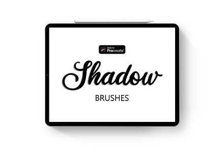 Procreate Shadow Lettering Brushes