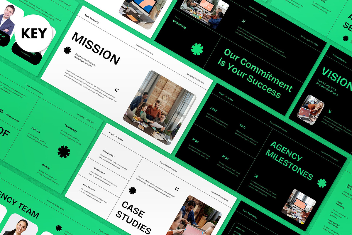 Company Profile Keynote, a Presentation Template by graphicook (Photo 1 of 4)