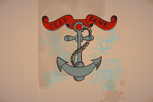 Background With Anchor