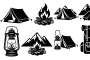 Camping Adventure Silhouette Icon, an Illustration by Artivon (Thumbnail 29 of 51)