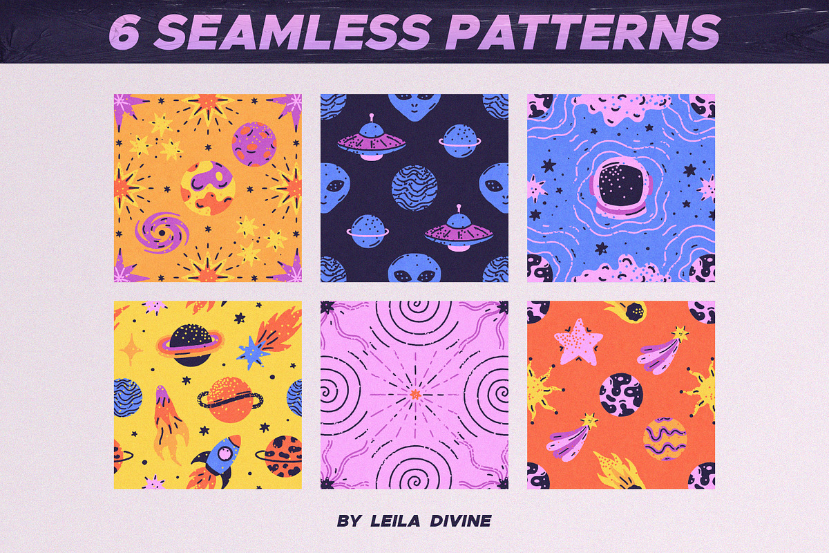 Space in Squares Clipart Collection, a Graphic by Leila Divine (Photo 7 of 11)