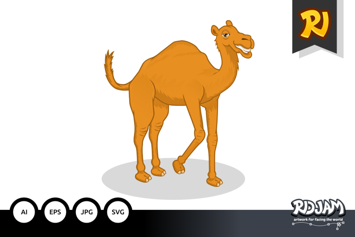 Camel Cartoon, a Graphic by ridjam