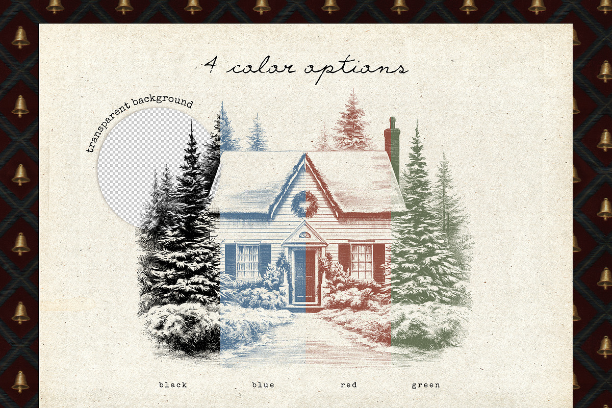 Christmas Collage & illustrations, an Object Graphic by Pamyatka Shop (Photo 11 of 15)