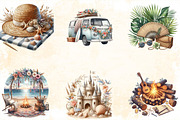 Boho Beach Sublimation Clipart Bundl, an Illustration by SVGArt (Thumbnail 4 of 8)