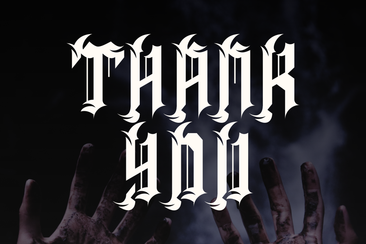 BLACK GORJY, a Blackletter Font by Viswal Studio (Photo 4 of 5)