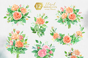 Magic flowers. Watercolor set., a Texture Illustration by LeiaSW (Thumbnail 4 of 9)