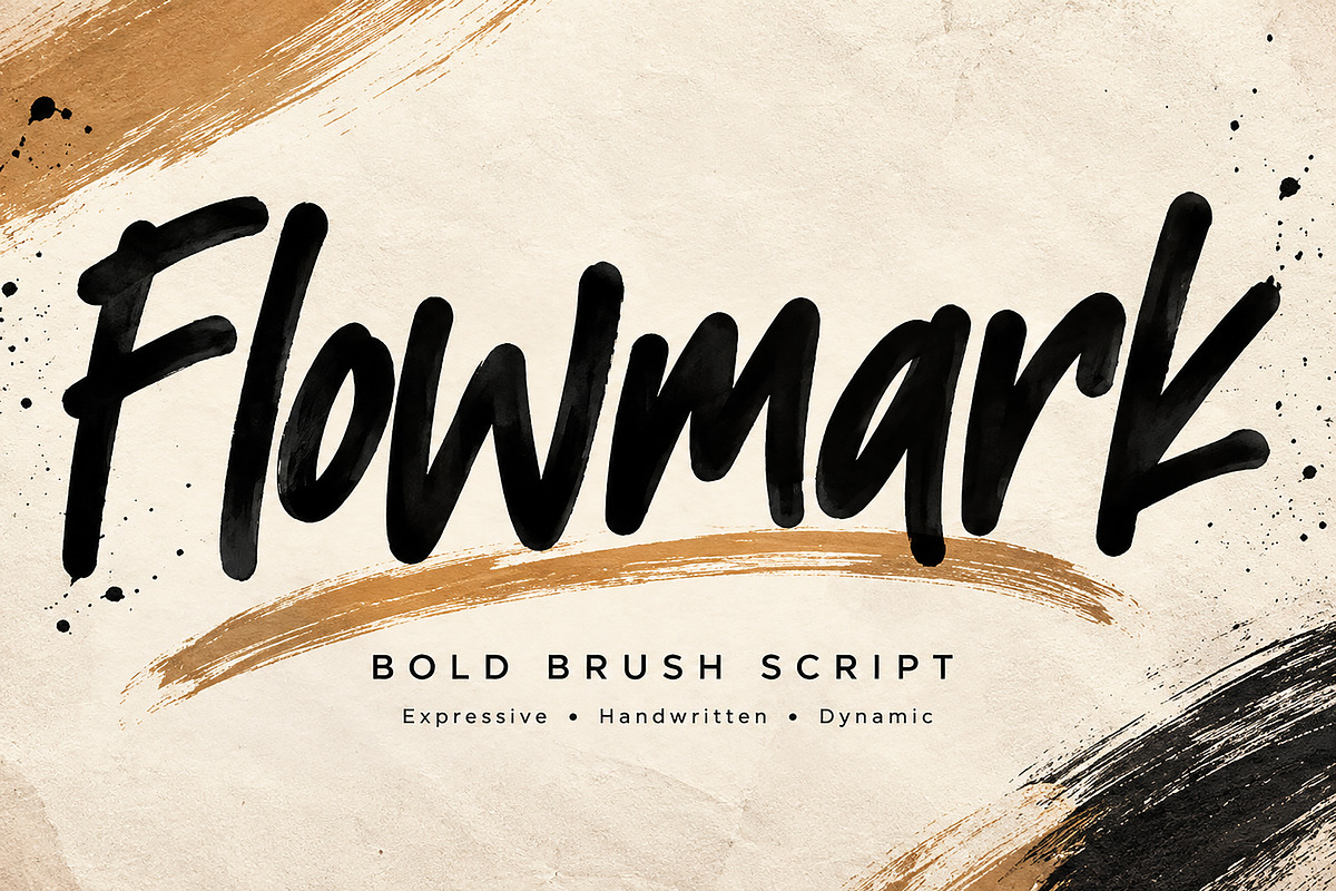 Flowmark, a Script Font by Wow Magic (Photo 1 of 5)