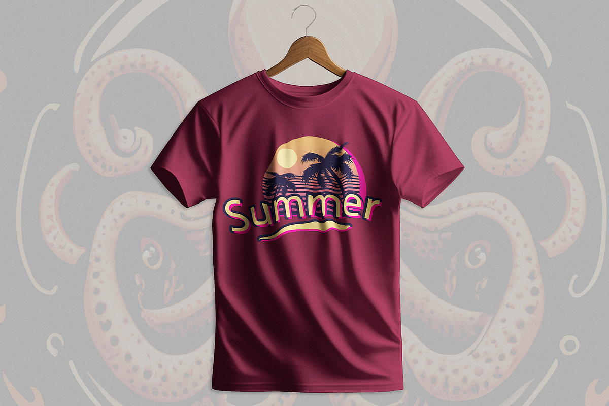 T-shirt mockup bundle, an Apparel Mockup by Visuallay (Photo 5 of 6)