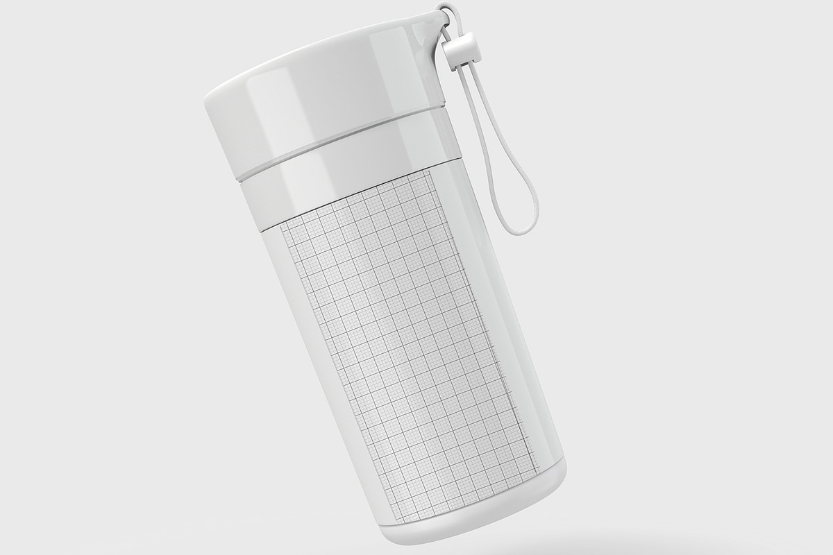 Minimal Water Bottle Mock With Strap, a Product Mockup by graphypix (Photo 4 of 4)