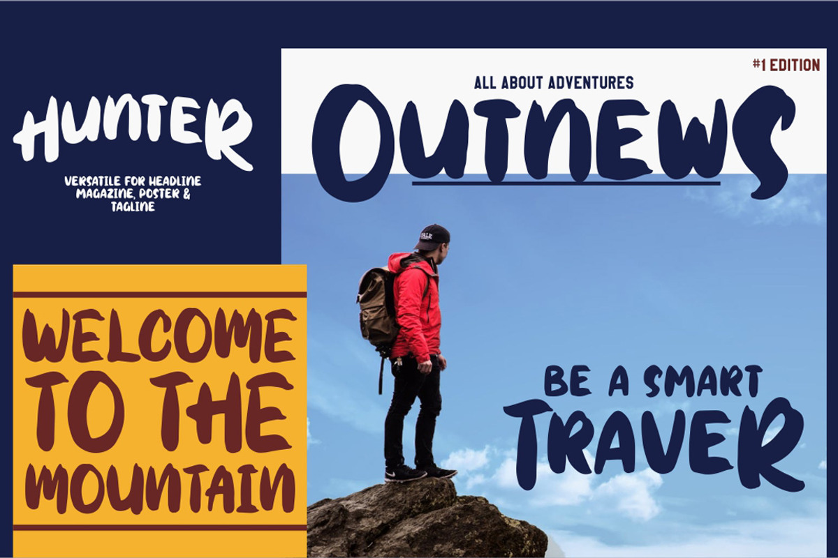 Hunter Typeface preview 2