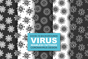 Drawing seamless virus patterns, a Pattern Graphic by ExpressShop