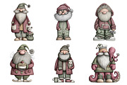 Quirky Santa Clipart, an Illustration by Daily.Designs (Thumbnail 4 of 5)