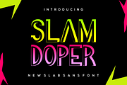 Slam Doper Font, a Slab Serif Font by brahamb_design (Thumbnail 1 of 6)