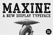 Maxine - Display Font, a Slab Serif Font by Almeera Std (Thumbnail 1 of 5)