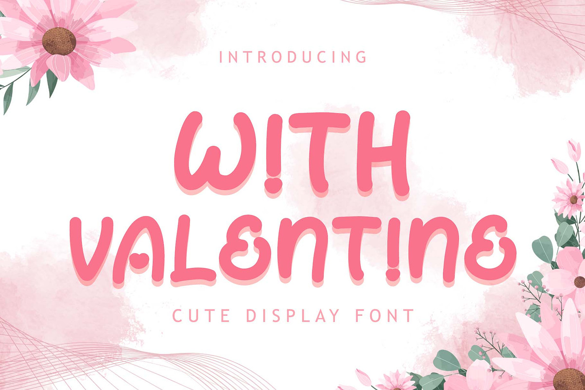 With Valentine, a Handwritten Font by Yoga Letter (Photo 1 of 6)
