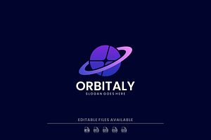Gradient Modern Orbitaly Logo Design, a Branding & Logo Template by Artnivora.Std