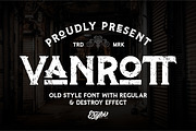 Vanrott - Old Style Font, a Serif Font by ErgibiStudio (Thumbnail 1 of 9)
