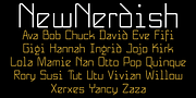NewNerdish, a Sans Serif Font by Ingrimayne Type (Thumbnail 9 of 11)
