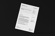 Minimal CV, letterhead & card bundle, a Resume Template by Srg® (Thumbnail 4 of 14)