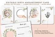 birth announcement editable template, a Card Template by hanacrochetdesign (Thumbnail 6 of 8)